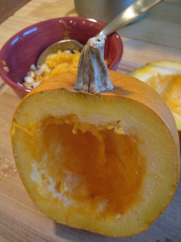 Pumpkin Risotto prep
